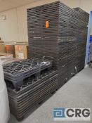 Lot of assorted plastic pallets, 125 + quantity