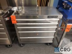 Craftsman 5-drawer stainless steel portable tool chest