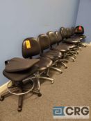 Lot of (9) assorted portable desk chairs