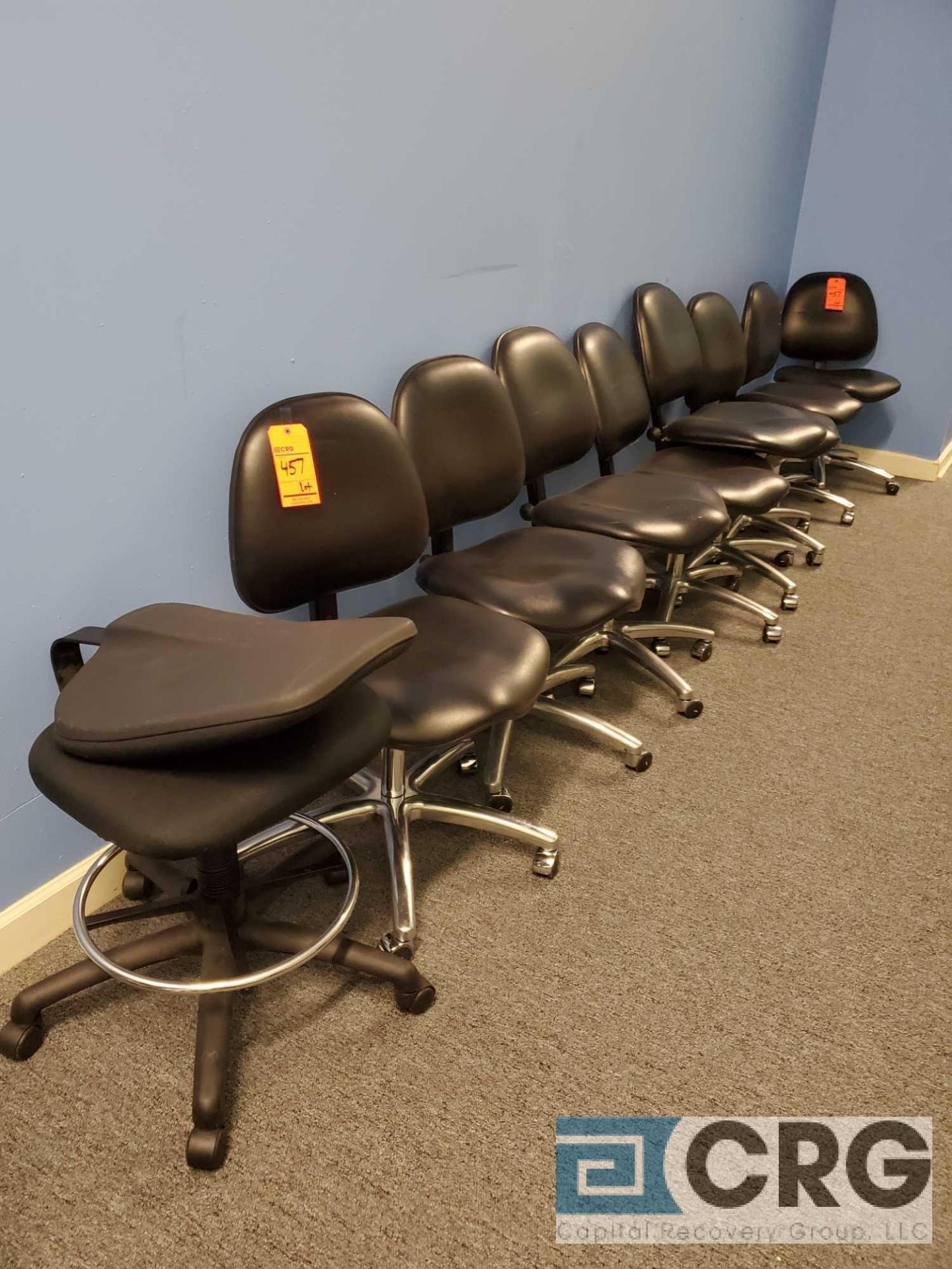 Lot of (9) assorted portable desk chairs