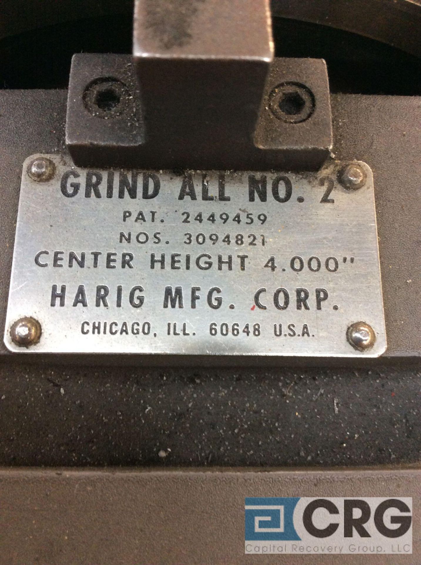 Harig Grind All #2 V-Block grinding fixture and Indexing spacer (LOCATED IN TOOL ROOM MACHINE SHOP) - Image 2 of 3