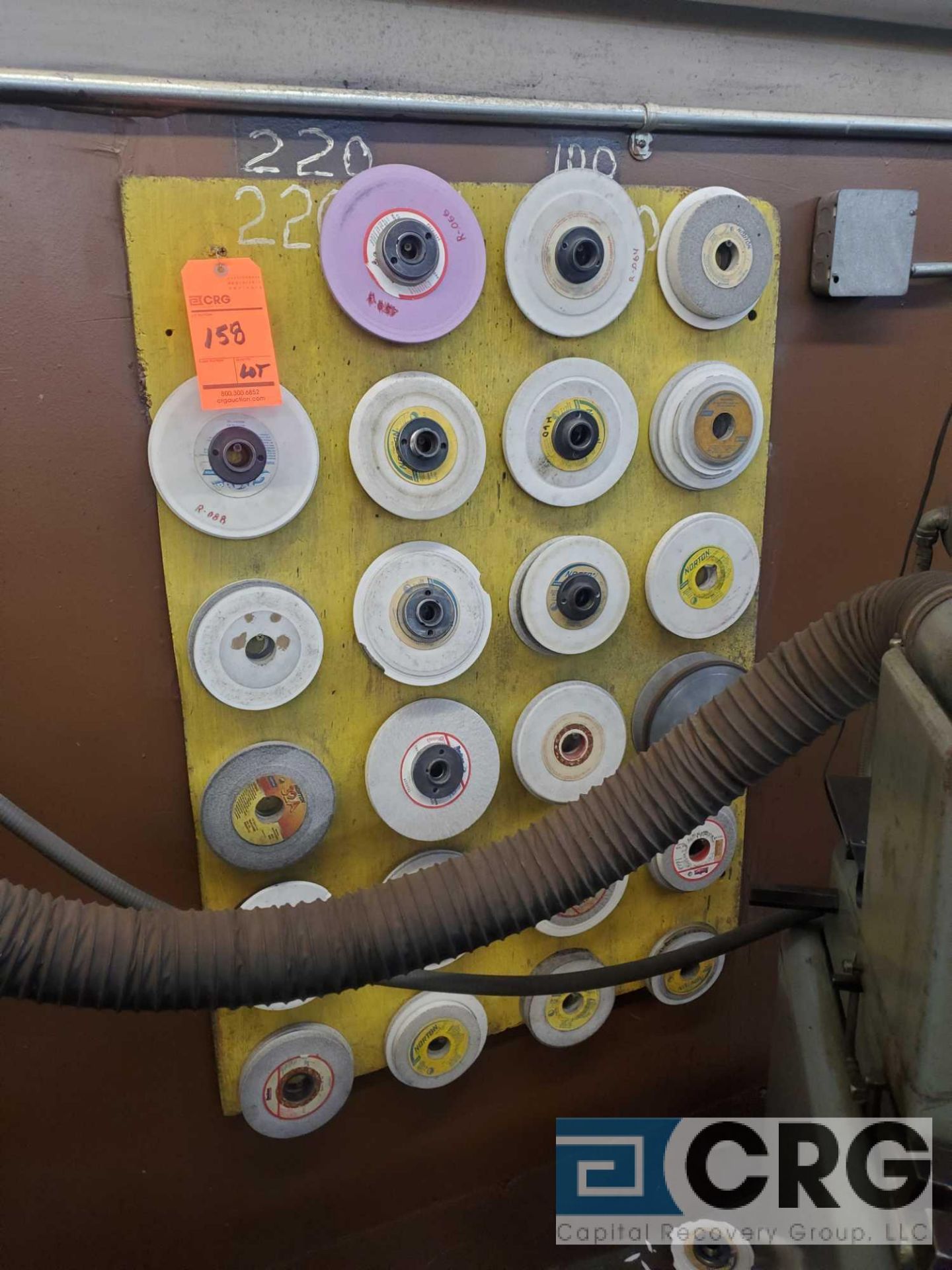 Lot of asst grinding wheels, contents of (4) areas (LOCATED IN TOOL ROOM MACHINE SHOP) - Image 2 of 4