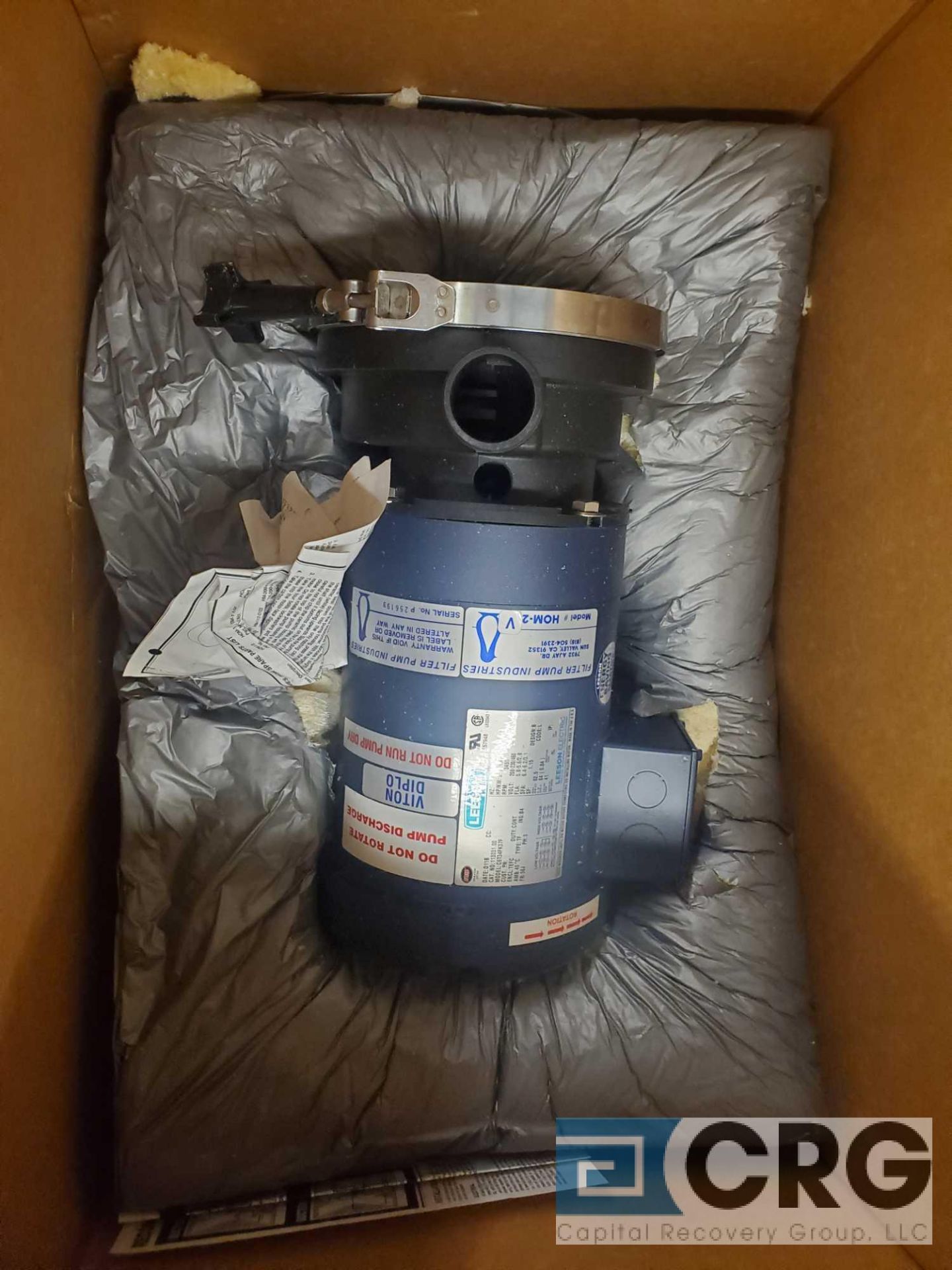 Filter Pump Industries HOM-2 pump and motor, NEW IN BOX (LOCATED INSIDE TOOL ROOM)