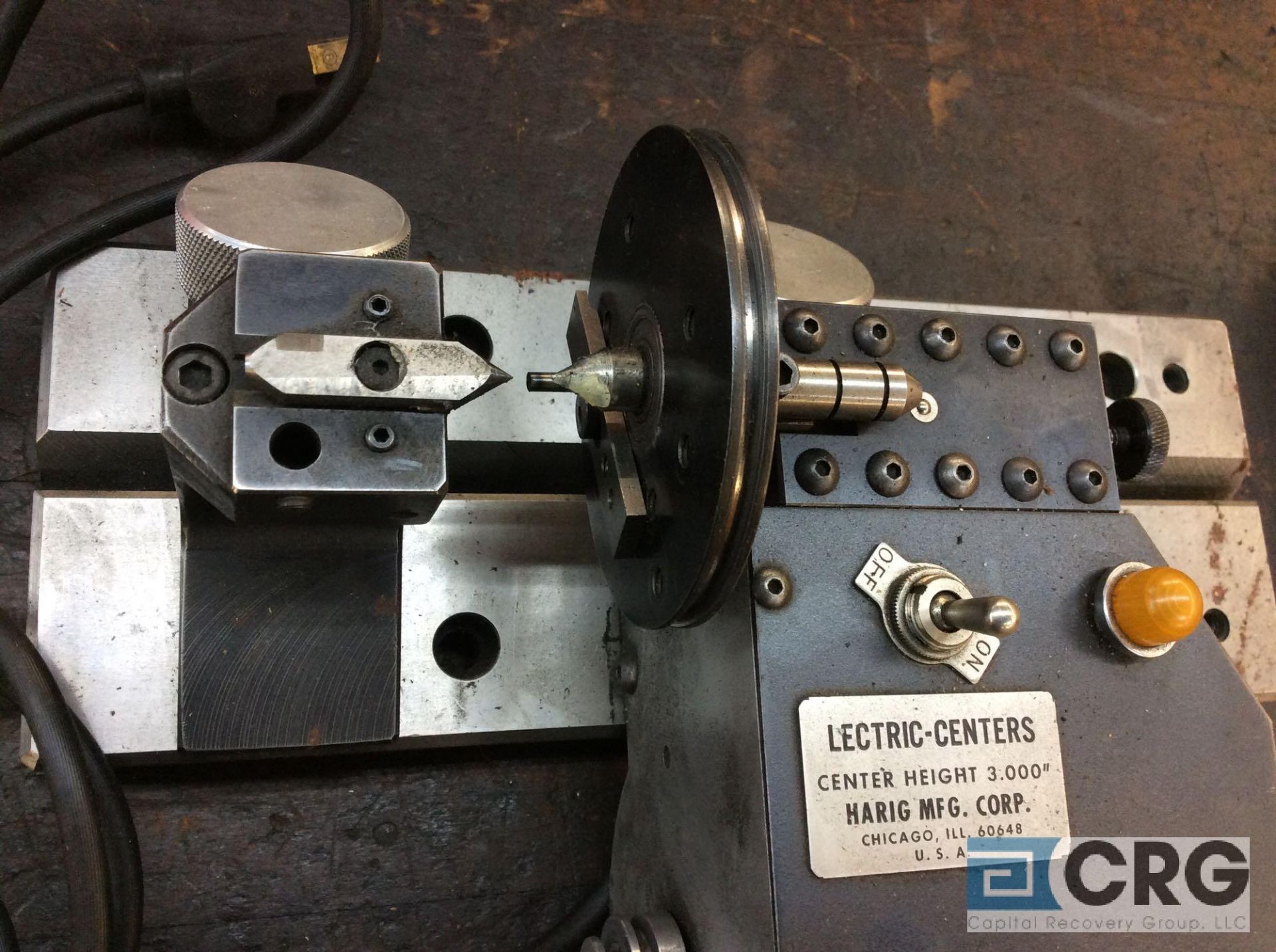 Harig Lectric Center grinding fixture, 3 inch capacity for precision grinding, 1 phase (LOCATED IN - Image 2 of 4