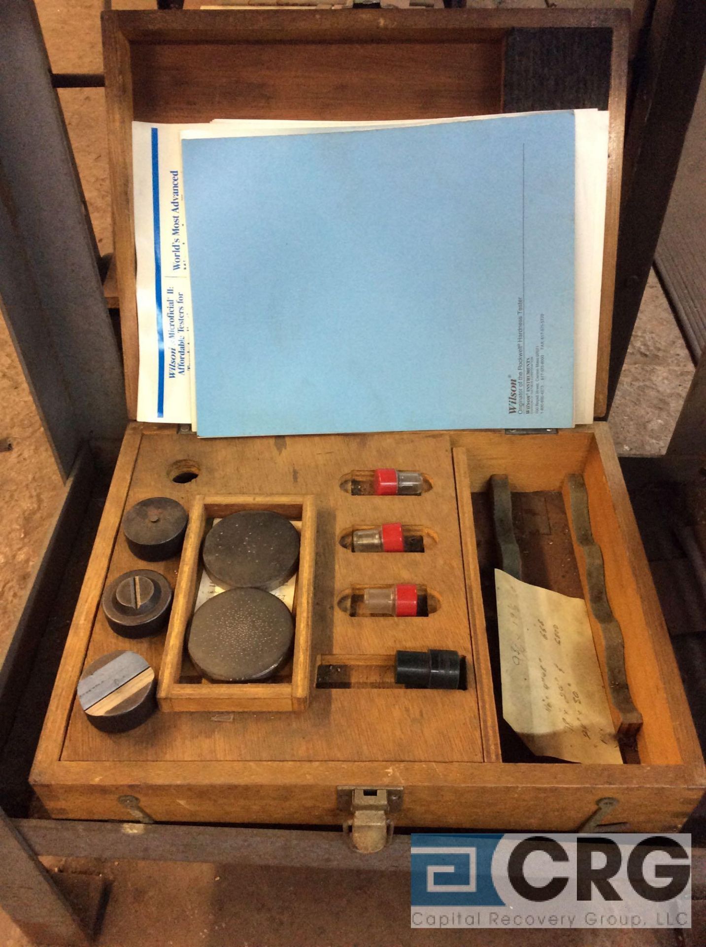 Rockwell hardness tester, sn 66410 with accessories case and stand (LOCATED IN TOOL ROOM MACHINE - Image 4 of 4