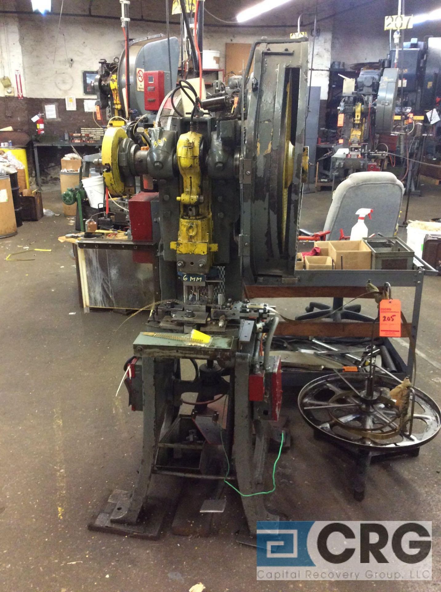 V and O punch press, sn 013-38, recommended speed 125 with 160 strokes strokes per minute and