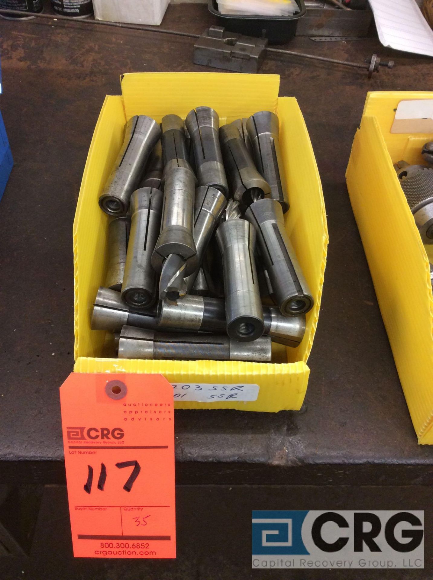 Lot of (35) asst R8 collets (LOCATED IN TOOL ROOM MACHINE SHOP)