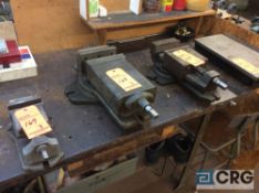 Lot of (3) asst milling machine vises (LOCATED IN TOOL ROOM MACHINE SHOP)