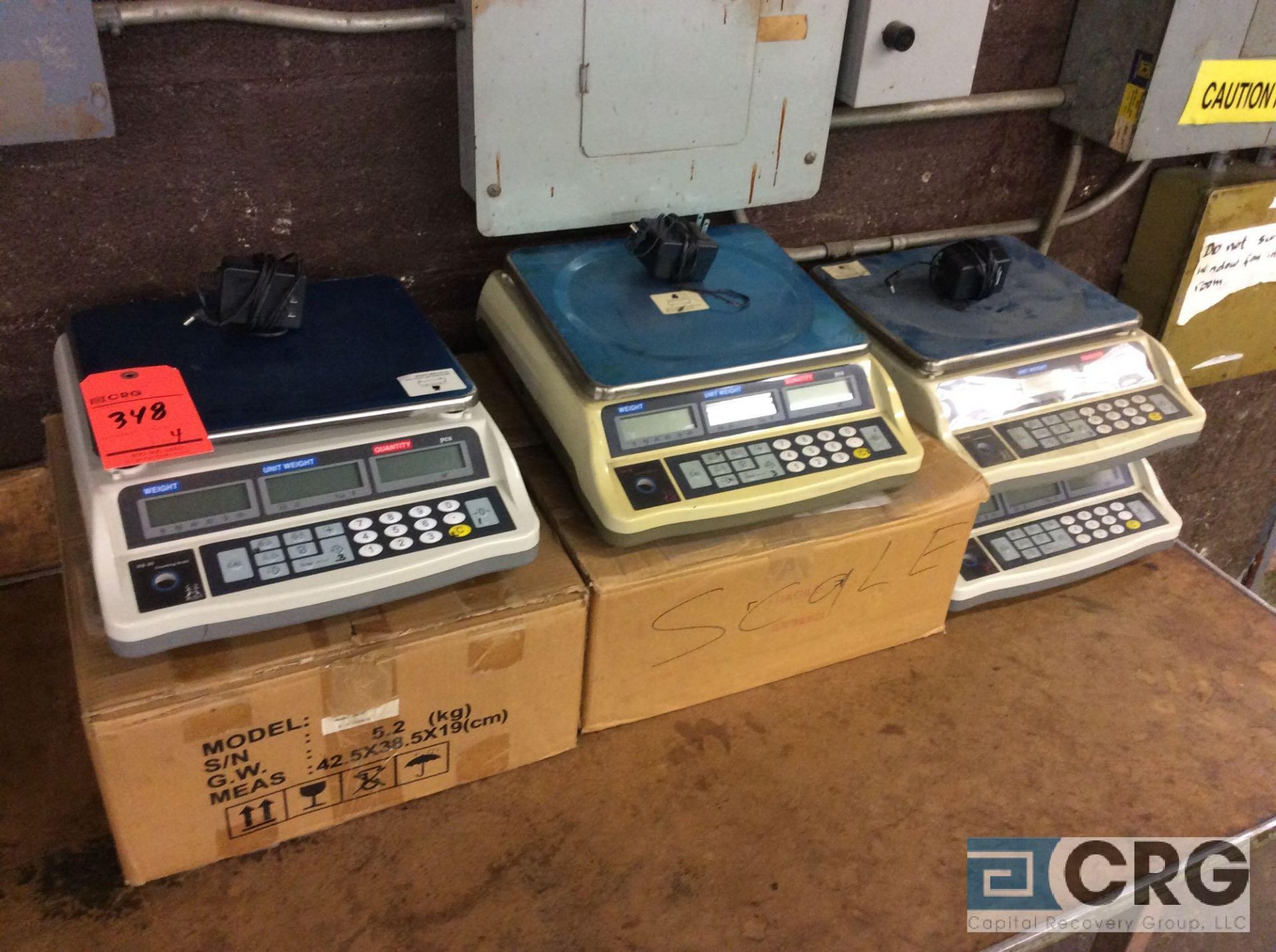 Lot of (4) digital counting scales (LOCATION: 2ND FLOOR)