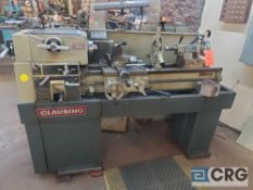 Clausing 1301 (1300 series) engine lathe , 16 X 40 BC, tailstock, center rest, compound slide table,