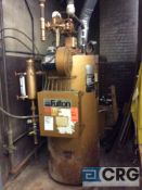 Fulton FB-010-A fuel fired steam boiler, 345 lbs steam/hour, 150 MWP, 470,000 BTU max firing rate