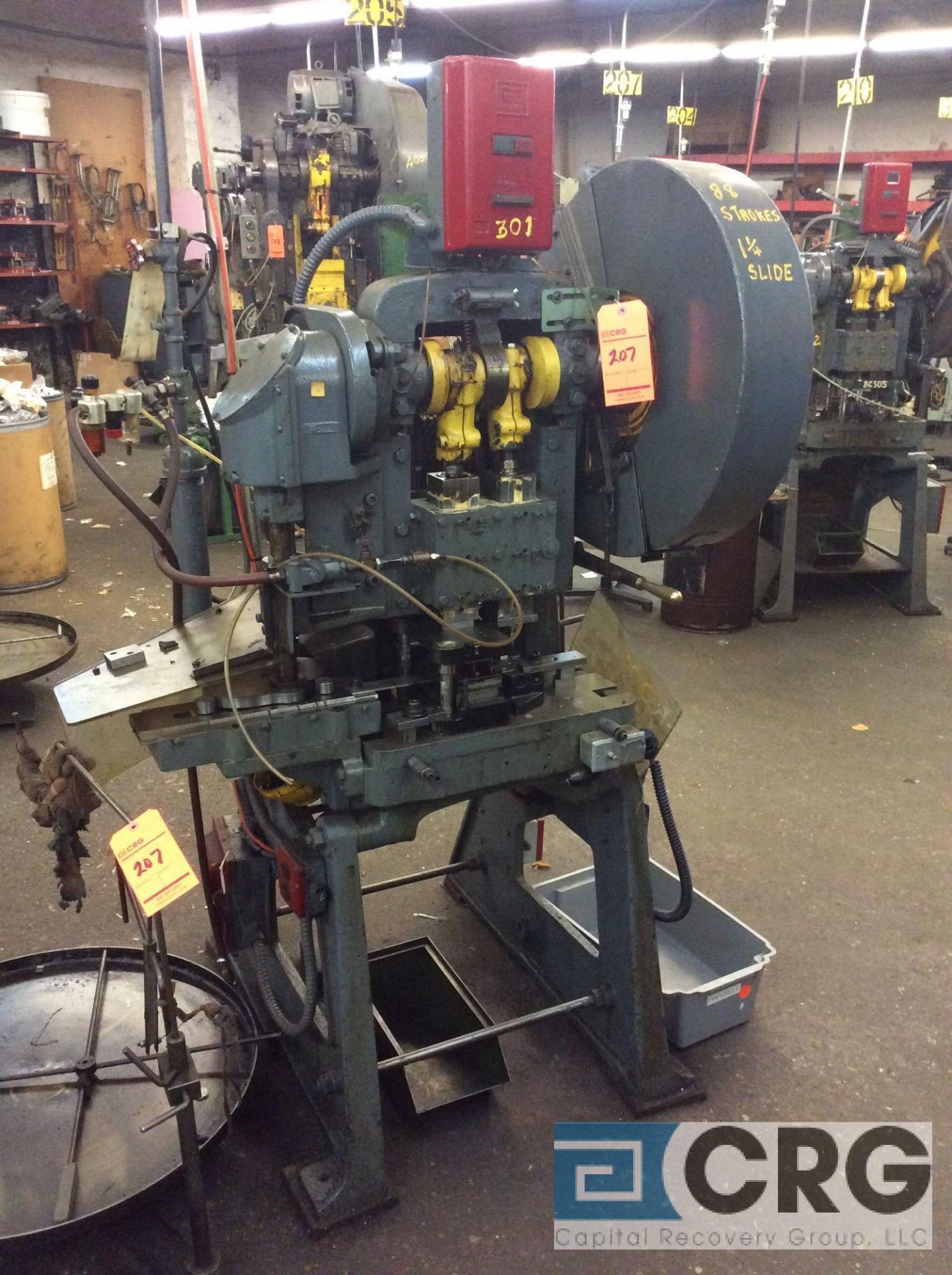 Standard Machinery m/n 7SD, punch press, 88 strokes per minute, flywheel at 1 1/4 inch (LOCATED ON