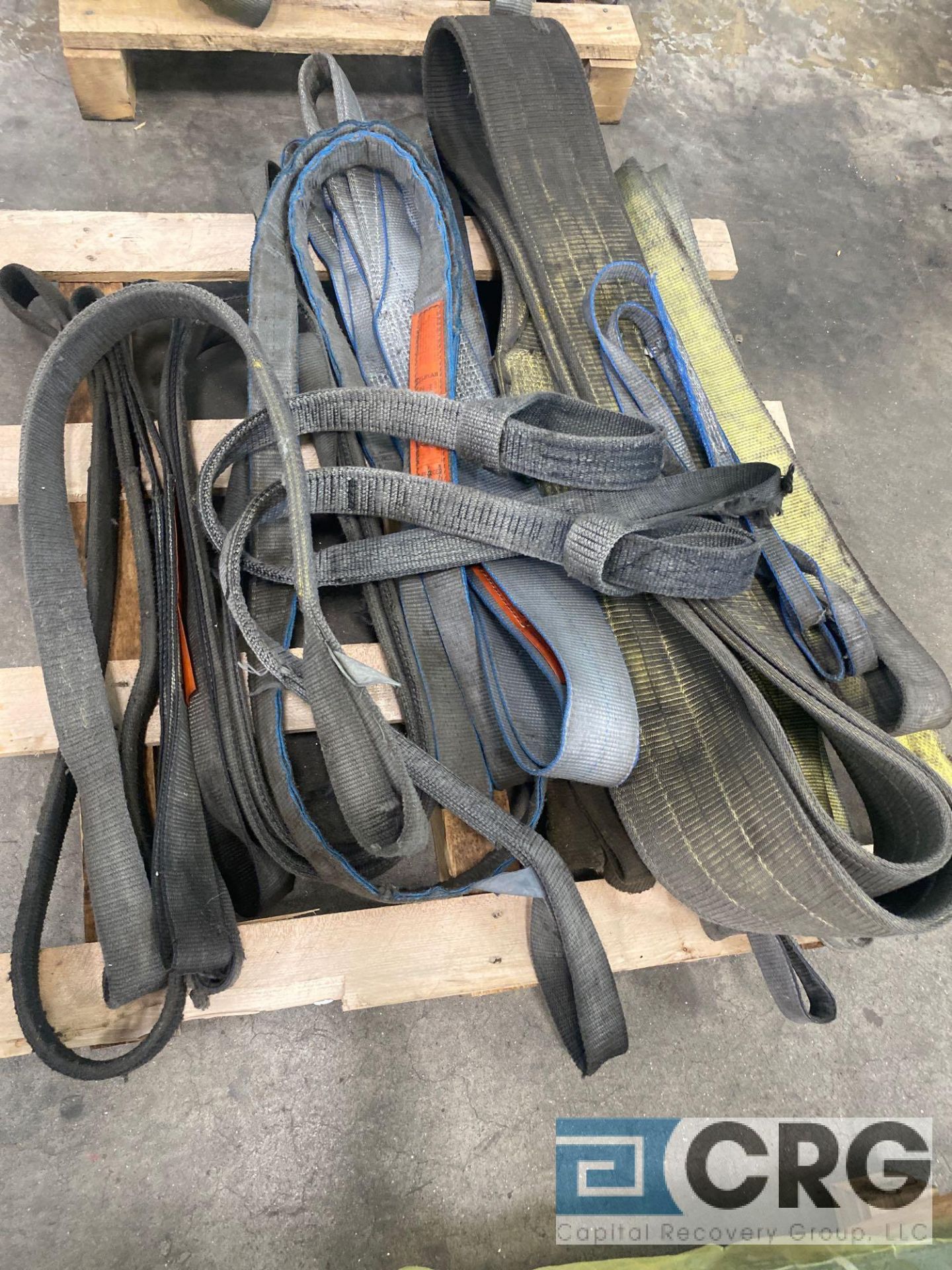 Lot of assorted rigging, strapping, and hoisting equipment, including (6) lengths of chain, (1) - Image 3 of 12