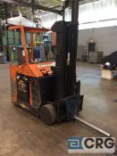 Raymond stand up 36 volt electric forklift, mn 60-C50TT, 5000 lb capacity, 178 inch max lift height,