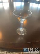 Lot of (170) small martini glasses, 4.25 inch top diameter X 5.75 tall