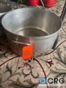 Large, heavy duty stainless steel cooking pot, at least 80 quarts capacity, 20.5 inch diameter x