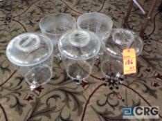 Lot of clear plastic beverage dispensers