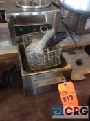 Stainless steel table top deep fryer, 1 phase