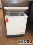 GE reach in freezer, 28 X 20 X 34 inch high