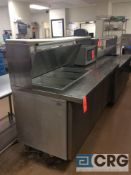 Continental SW72-18M 72 inch bain-marie refrigerated prep station, stainless steel, self