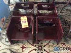 Lot of (4) wood booster seats