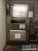 Ice-O-Matic ice machine with stainless steel storage bin