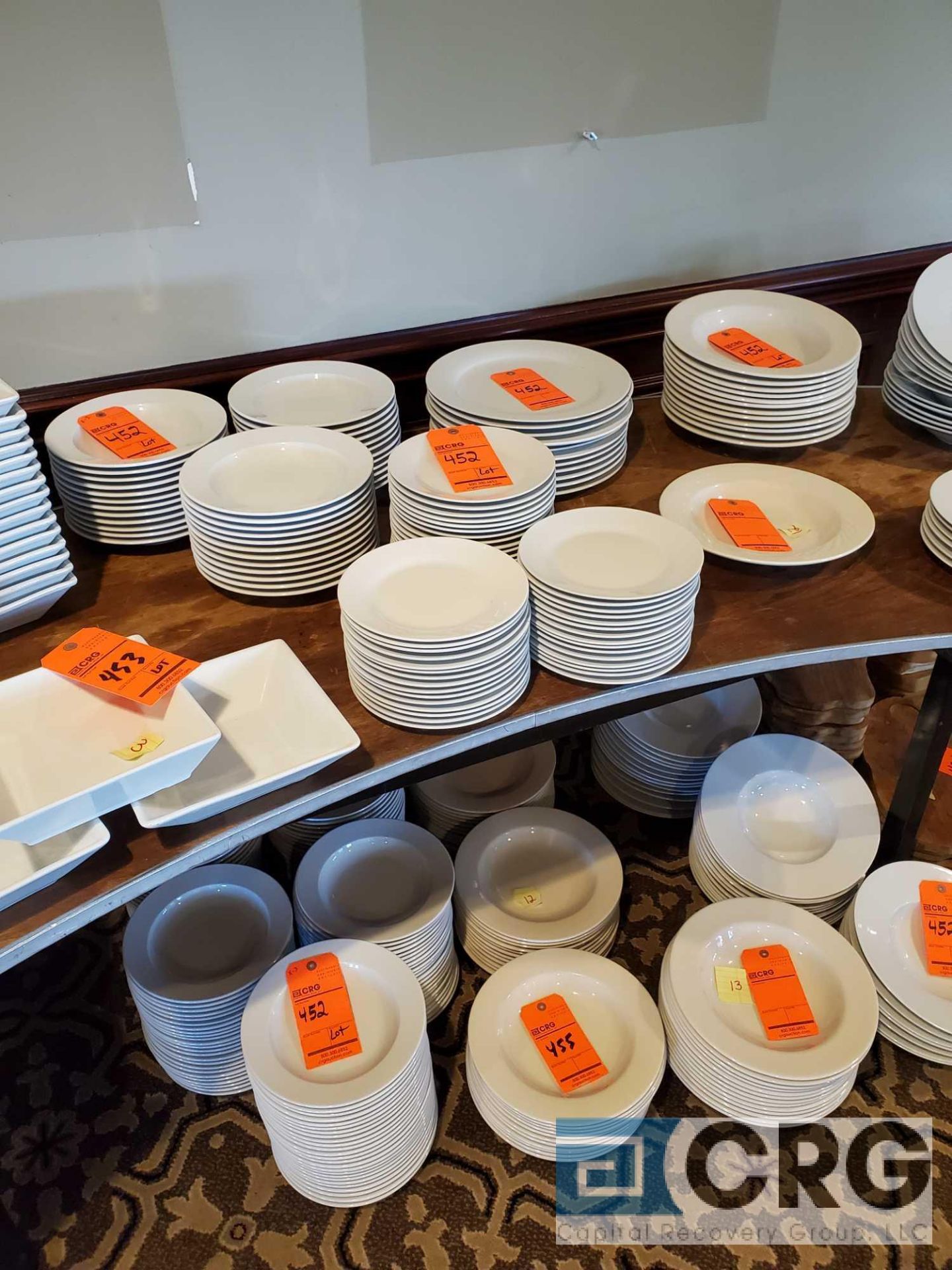 Lot of assorted white dinnerware to include (76) 12 in. dinner plates, (45) 12 in. soup bowls, (328) - Image 3 of 3