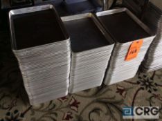 Lot of (145) 13 X 9 1/2 inch one third size sheet pans