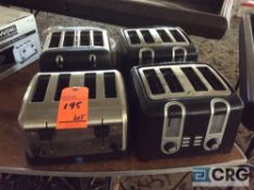 Lot of (4) commercial toasters