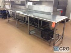 12 foot stainless steel prep table