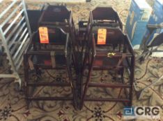 Lot of (4) wood high chairs