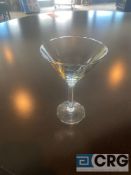 Lot of (19) large martini glasses 4.75 inch top diameter X 7 high