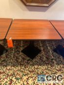 3 foot square Formica table 29.5 inches tall