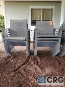 Lot of (12) patio chairs