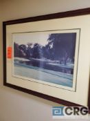 Lot of (3) pictures with frames of designated golf holes