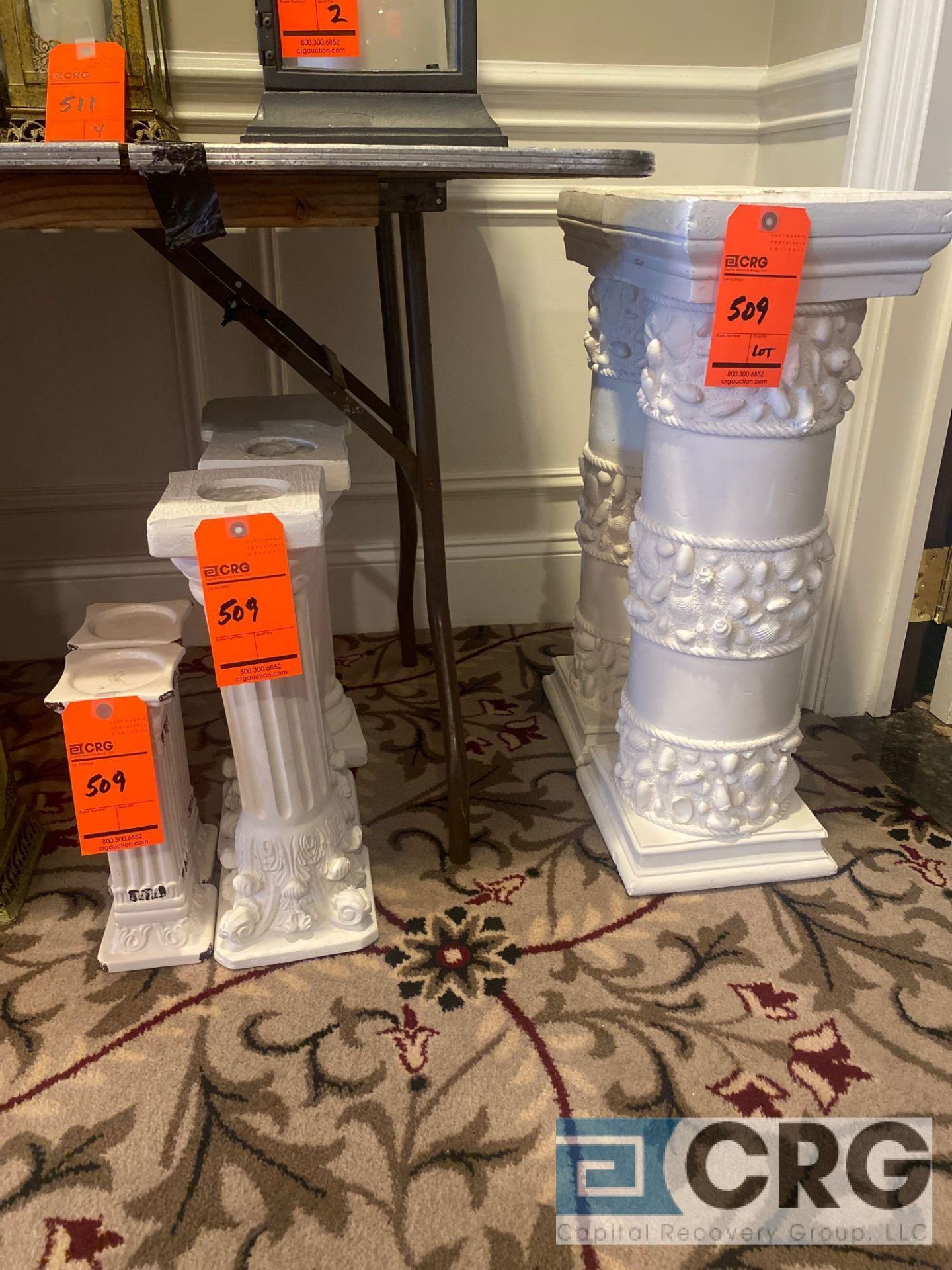 Lot of (7) decorative mini decorative columns