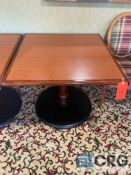 CHAIRMASTERS 3 X 3 foot square wood table