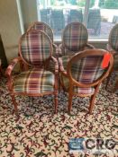 Lot of (4) upholstered armchairs