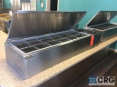 Silver King SKPS12 counter top refrigerated prep station, self contained