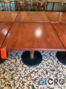 CHAIRMASTERS wood table 3-foot square 29.5 inches tall