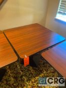 3 foot square Formica table 29.5 inches tall