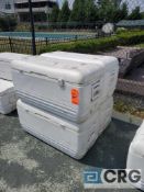 Lot of (4) igloo super coolers