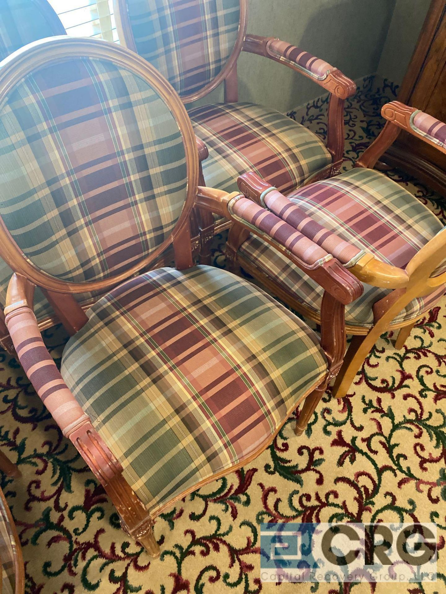 Lot of (4) upholstered armchairs - Image 2 of 2