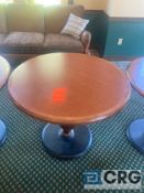 CHAIRMASTERS Round wood table 3 foot diameter X 2.5 feet tall