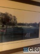 Lot of (4) large framed golf pictures