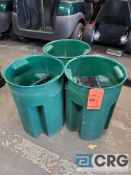 Lot of (3) golf range club cleaning tubs