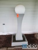 Decorative electric metal light post, (base) 30 in. x 30 in., 75 in. (tall)