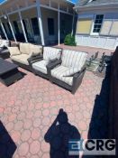 Lot of wicker outdoor patio furniture