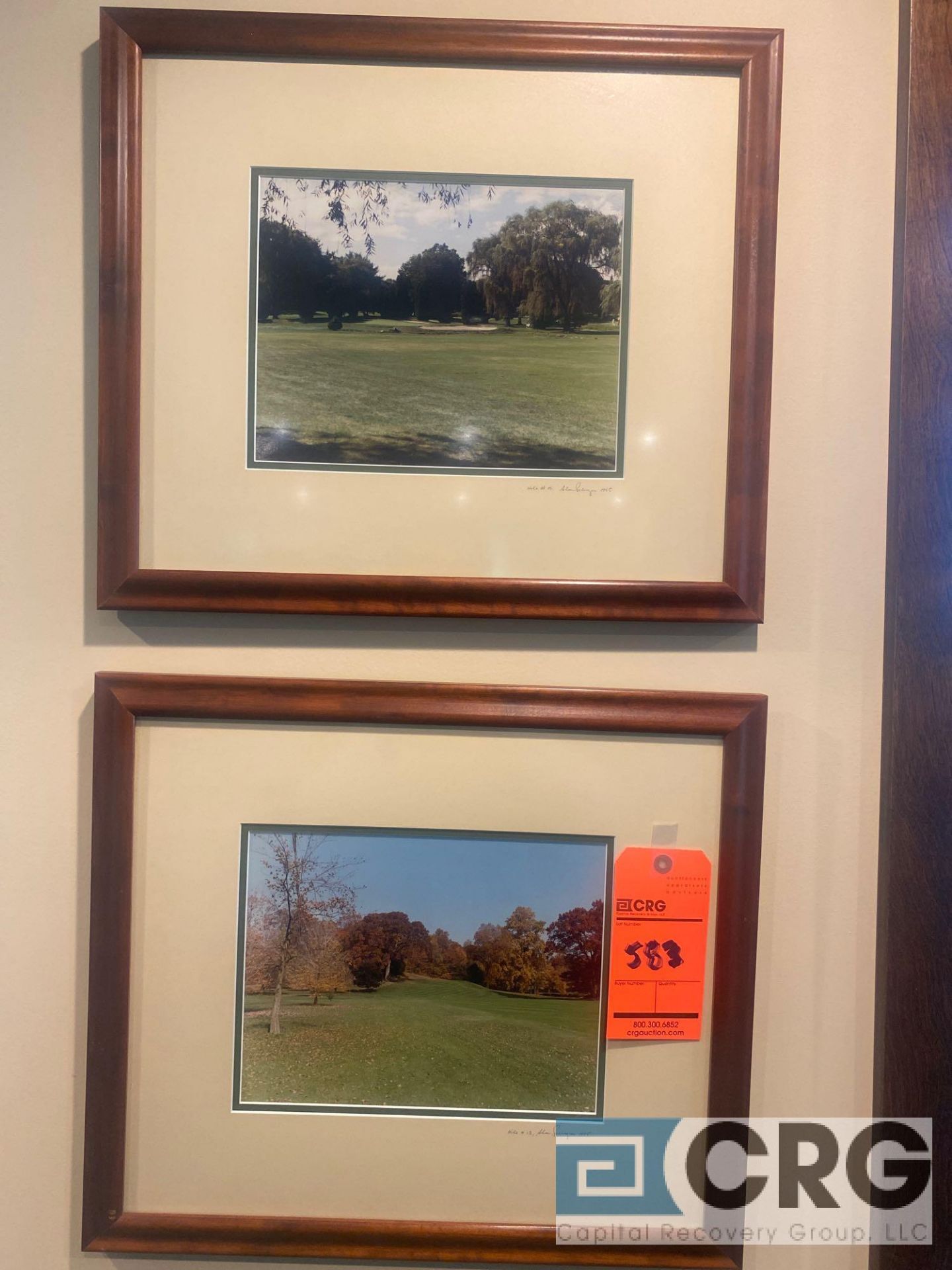 Lot of (3) framed Willow Ridge golf pictures - Image 2 of 2