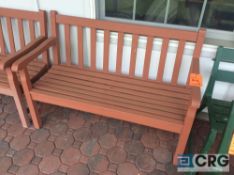 Lot of (3) wood benches